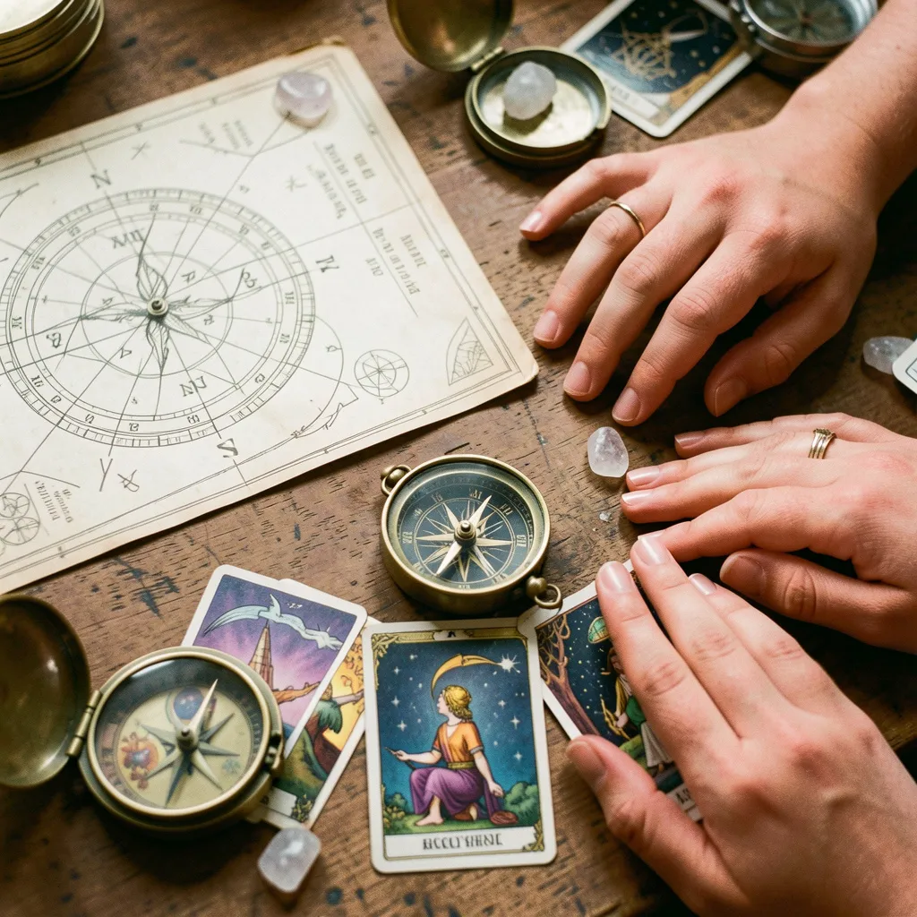 Tarot card reading session